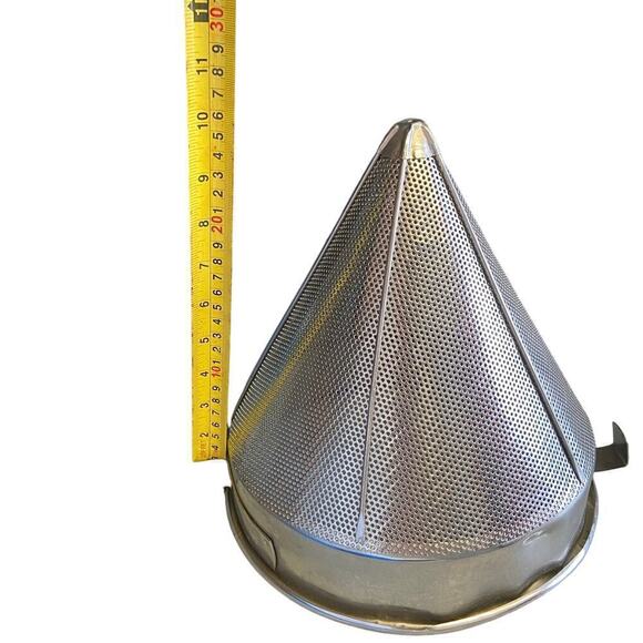 NWT Colander Cone Pot Strainer Coarse Stainless Steel 02 Pieces - Picture 4 of 9